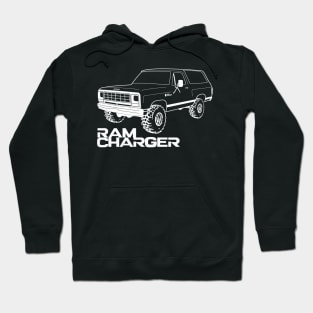 OBS Ram Charger White Print Hoodie